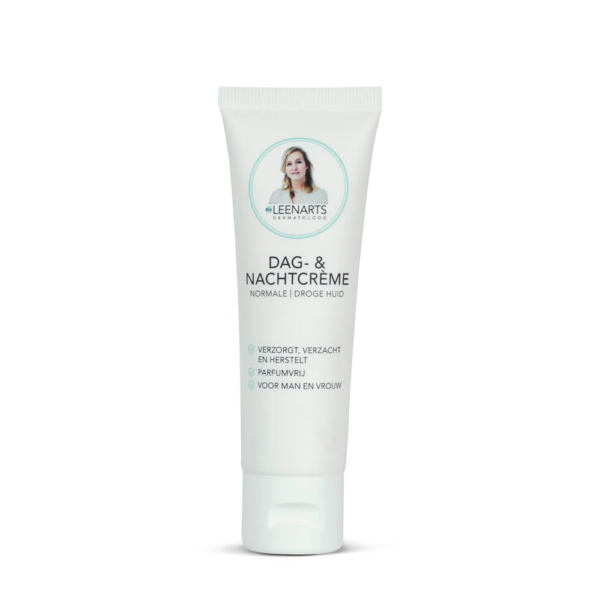 Dag & Nachtcrème (50 ml) | Drs Leenarts | Gezichtscrème voor normale en droge huid. In een pompje. Zonder parfum. Voor man en vrouw