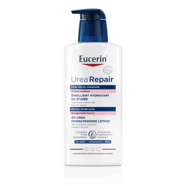 Eucerin UreaRepair 5% Urea Hydraterende Lotion Rustgevend Parfum Droge en Ruwe Huid met pomp 400ml
