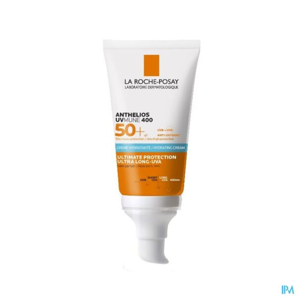 La Roche-Posay Anthelios Uvmune 400 Hydraterende Zonnecrème Zonder Parfum SPF50+ 50ml
