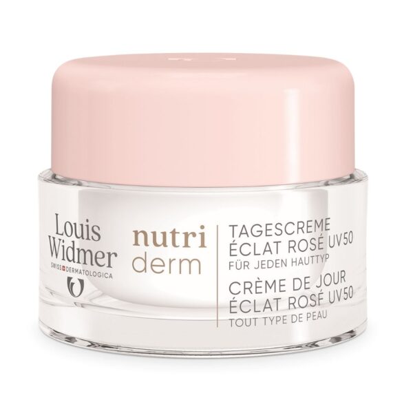 Louis Widmer Nutriderm Dagcrème Éclat Rosé Uv 50 Zonder Parfum 50ml