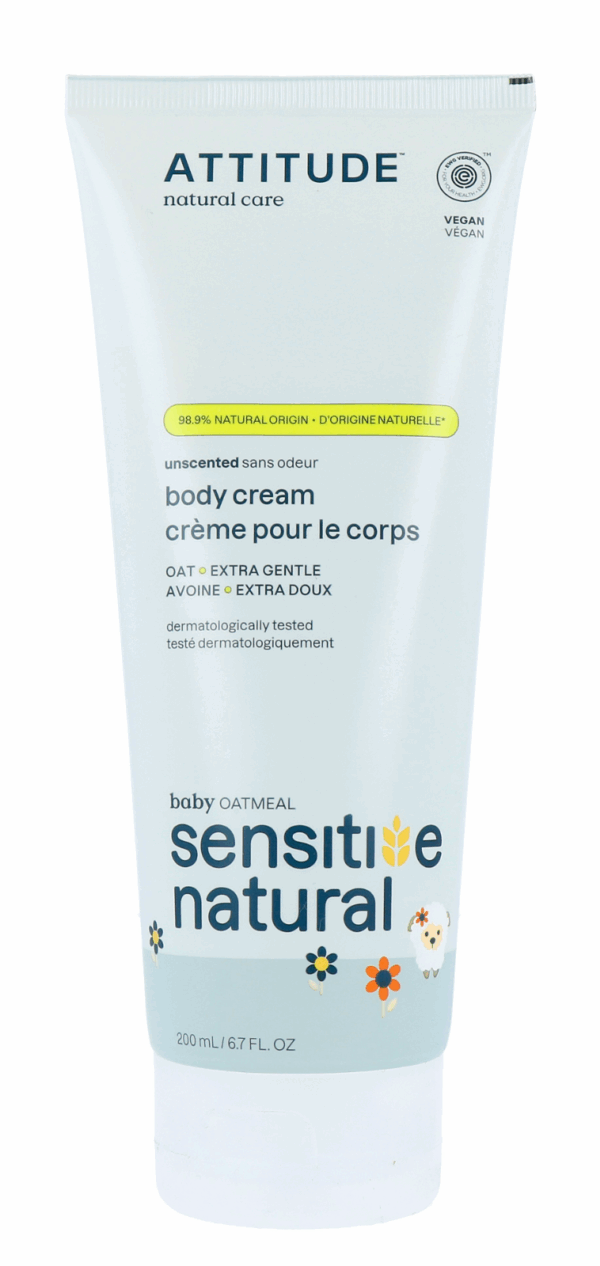 Attitude Baby Oatmeal Unscented Body Cream Extra Gentle