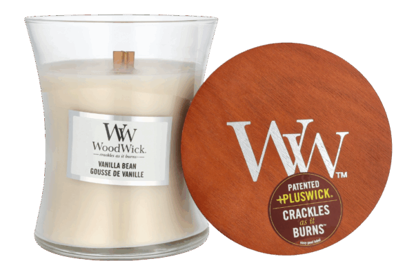Woodwick Vanilla Bean Medium Hourglass Candle 0