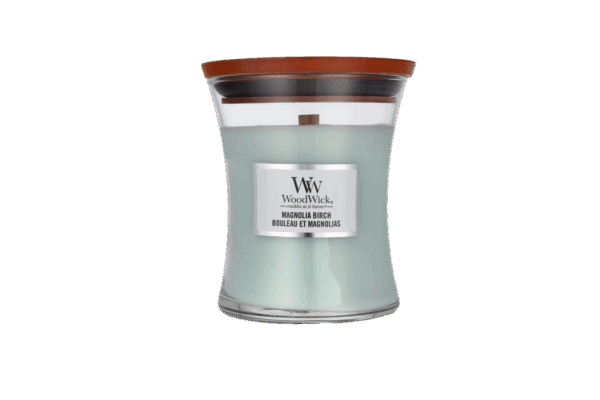 Woodwick Magnolia Birch Medium Hourglass Candle 0