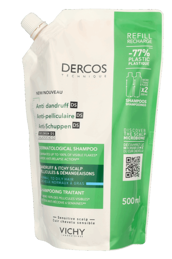 Vichy Dercos Anti-Dandruff Shampoo Refill 500 ml