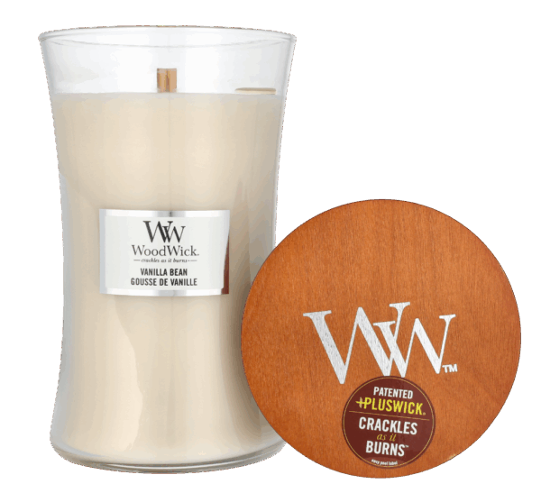 Woodwick Vanilla Bean Large Hourglass Candle 0