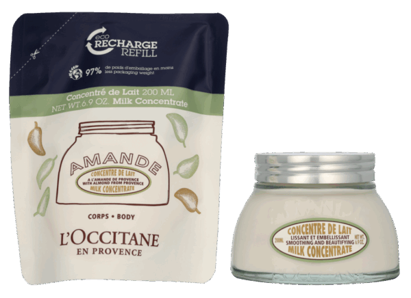 L&apos;Occitane Almond Milk Concentrate Duo Set 400 ml