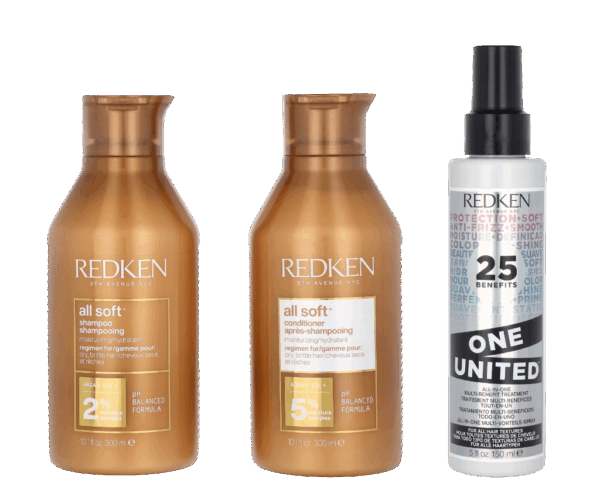 Redken All Soft Trio Set 750 ml Haarverzorging Shampoo Dames