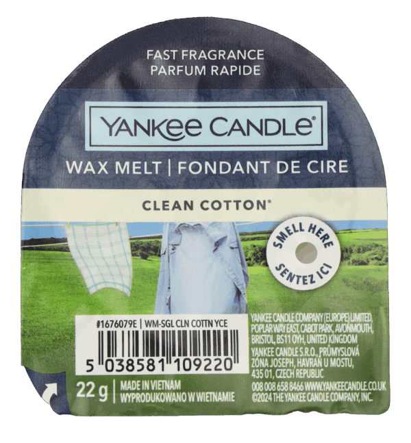 Yankee Candle Wax Melt Single Clean Cotton 22 g