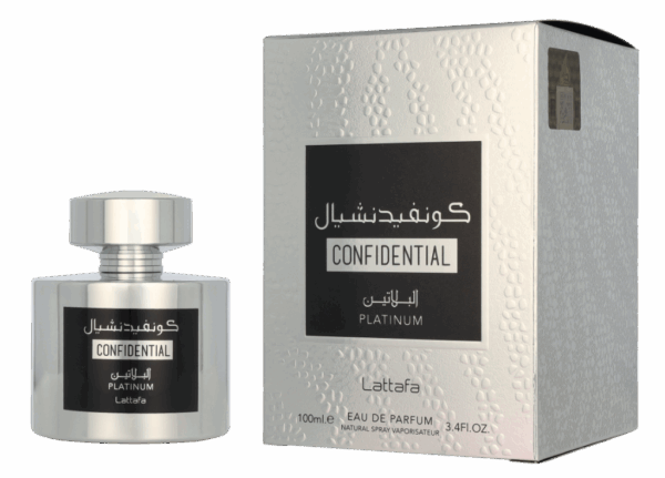 Lattafa Confidential Platinum Eau de Parfum Spray 100 ml Heren
