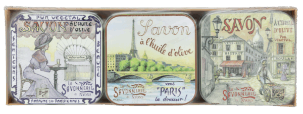 La Savonnerie De Nyons Soap Bar Set 3 Pcs - Paris 100 g Zeep 300 g
