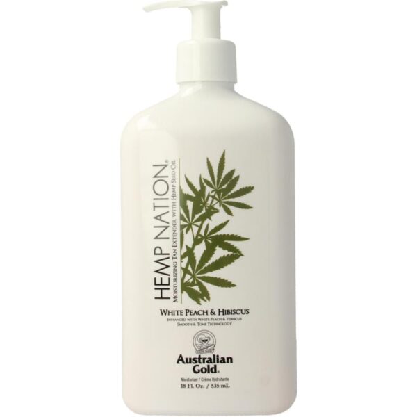 Australian Gold Hemp nation tan extender white peach hibiscus