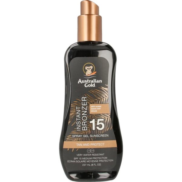 Australian Gold Spray gel met bronzer SPF15