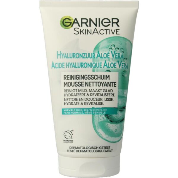 Garnier SkinActive reinigingschuim hyaluronzuur aloe vera