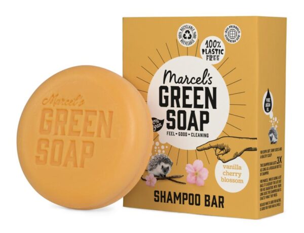 Marcel&apos;s GR Soap Shampoo bar vanille & kersenbloesem