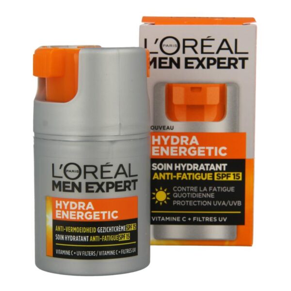 Men Expert Hydra energetic hydraterende gezichtscreme SPF15