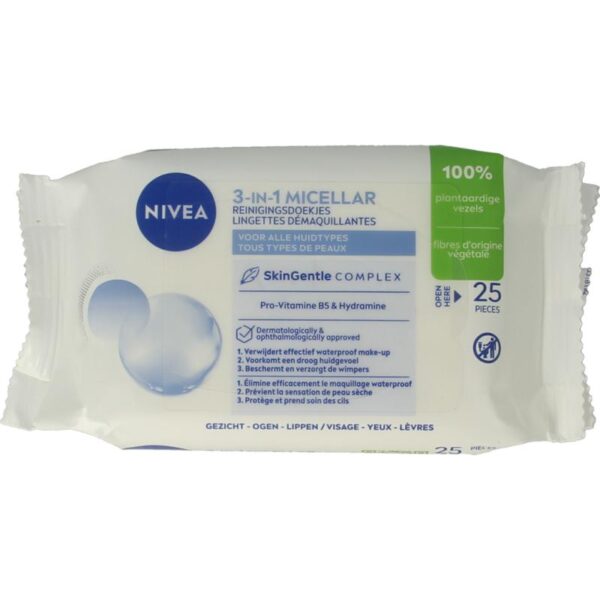 Nivea 3-in-1 verzorgende micellair reindoek