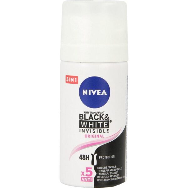 Nivea Deodorant spray black & white invisible mini