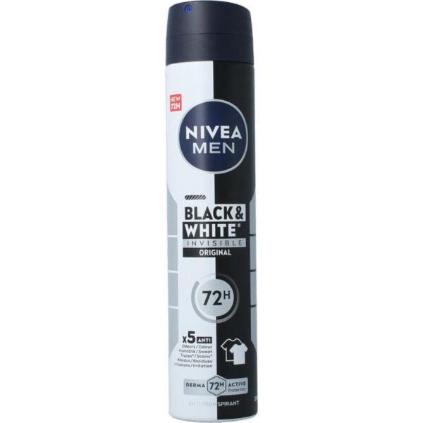 Nivea Men deodorant spray invisible black & white